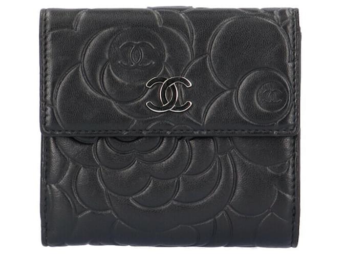 Timeless Chanel Camellia Black Leather  ref.1356308