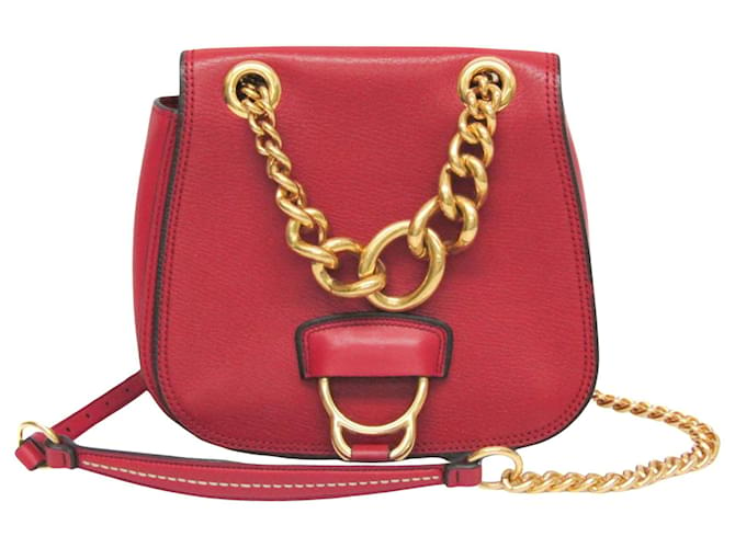 Miu Miu Dalia Roja Cuero  ref.1356325