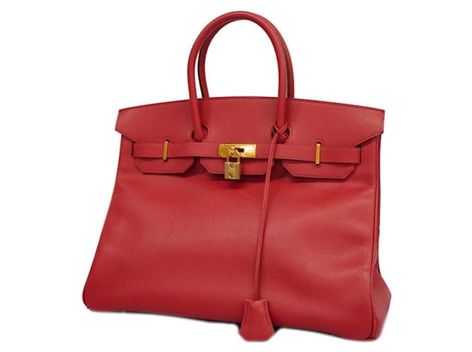 Hermès Birkin 35 Red Leather  ref.1356353