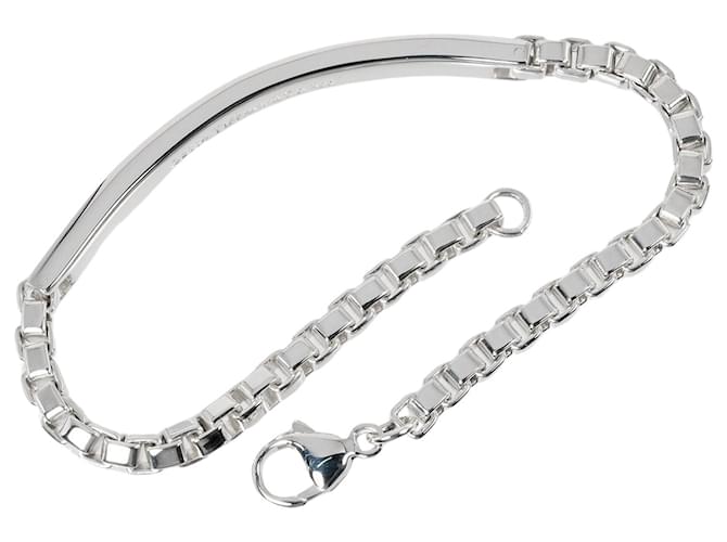 Tiffany & Co Gourmette à maille Silvery Silver  ref.1356500