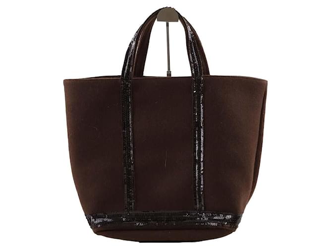 Vanessa Bruno Wolltasche Braun Wolle  ref.1356518