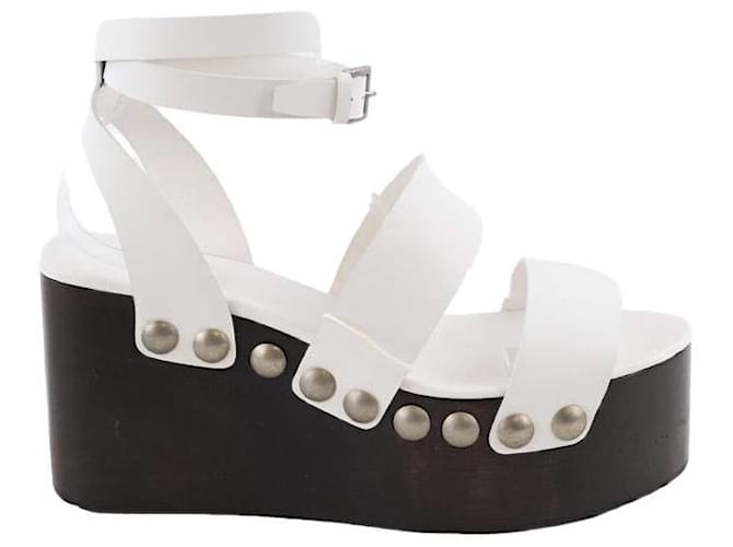 Alaïa Zapatos sandalias de cuero. Blanco  ref.1356527