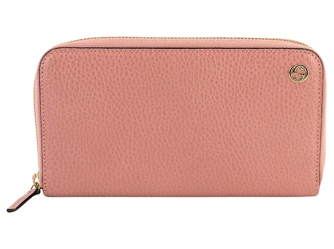 Gucci Interlocking G Pink Leather  ref.1356628