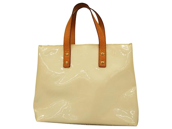 Louis Vuitton Reade Cuir vernis Beige  ref.1356693