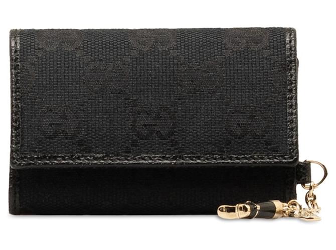 Gucci Etui à clés Black Cloth  ref.1356729