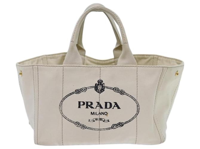 Prada Canapa Toile Écru  ref.1356758