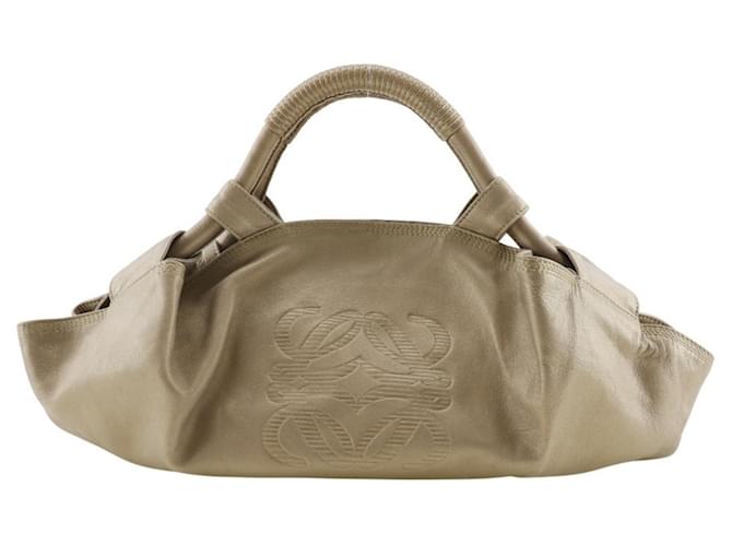 Loewe Napa Dourado Couro  ref.1356760