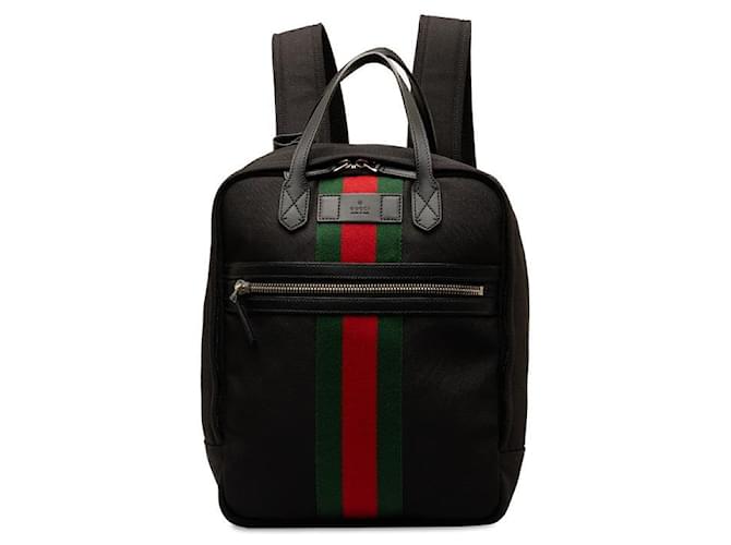 Gucci Travel Web Backpack  Canvas Backpack 619748 in excellent condition Cloth  ref.1356836
