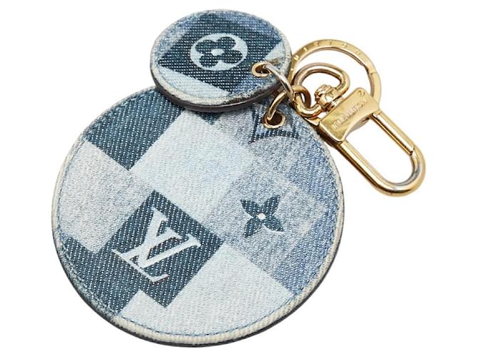 Louis Vuitton Porte-clés Portocle Denim Key Holder M69017 en bon état Jean  ref.1356856