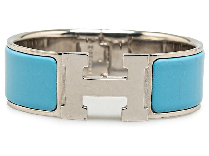 Bracciale Hermès Blu Clic Clac H PM Metallo Smalto  ref.1356887