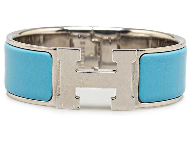 Hermès Blue Clic Clac H Bracelet PM Metal Enamel  ref.1356887