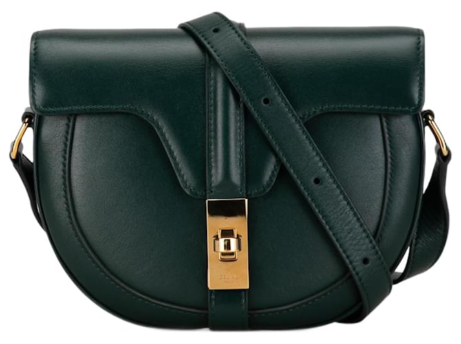 Céline Celine Green Small Leather Besace 16 Pony-style calfskin  ref.1356987