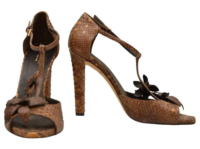 Gucci High heels Braun Python  ref.1356992