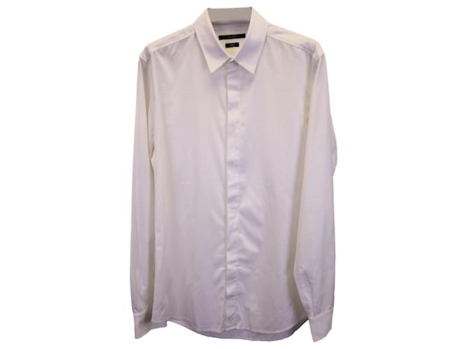 Chemise droite classique Gucci en coton blanc  ref.1357036