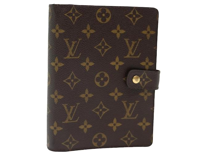 LOUIS VUITTON Monogram Agenda MM Day Planner Cover R20105 Auth LV 72037 Toile Monogramme  ref.1357125