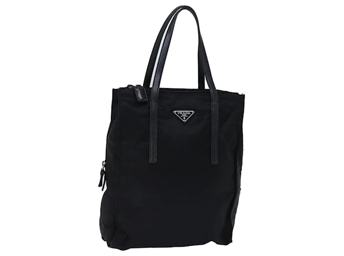 PRADA Hand Bag Nylon Black Auth 72578  ref.1357131