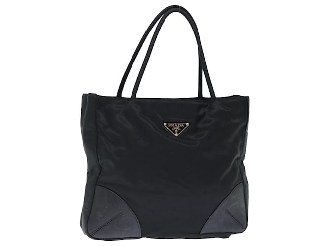 PRADA Borsa a Mano Nylon Nero Auth 72674  ref.1357132