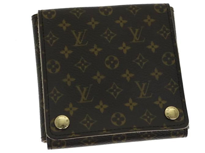 LOUIS VUITTON Monograma Porta-joias portátil Caixa de joias LV Auth ac2979 Lona  ref.1357134