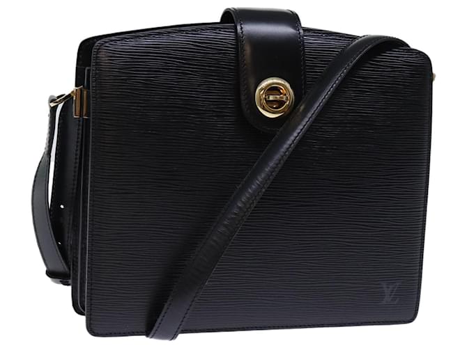 LOUIS VUITTON Sac Bandoulière Epi Capucin Noir M52342 LV Auth bs13744 Cuir  ref.1357135