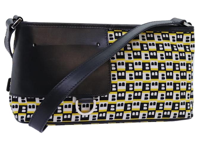 BALLY Shoulder Bag Canvas Yellow Auth 72738 Cloth  ref.1357181