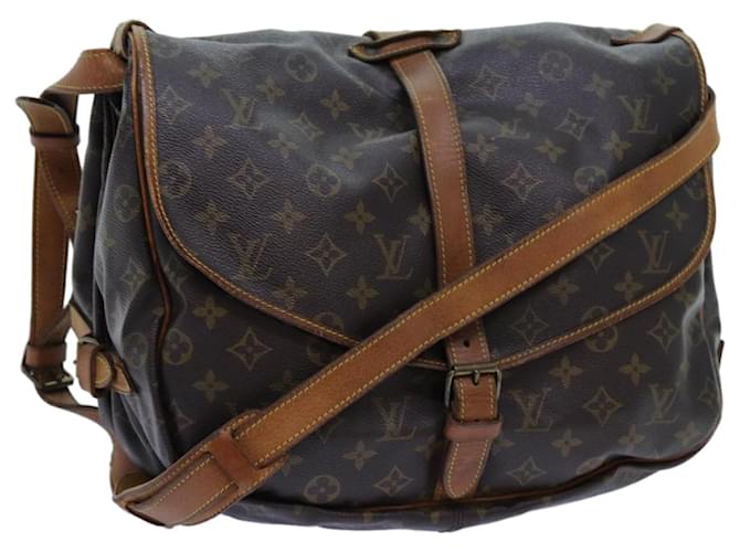 Louis Vuitton Monogram Saumur 35 Shoulder Bag M42254 LV Auth 71716 Cloth  ref.1357190