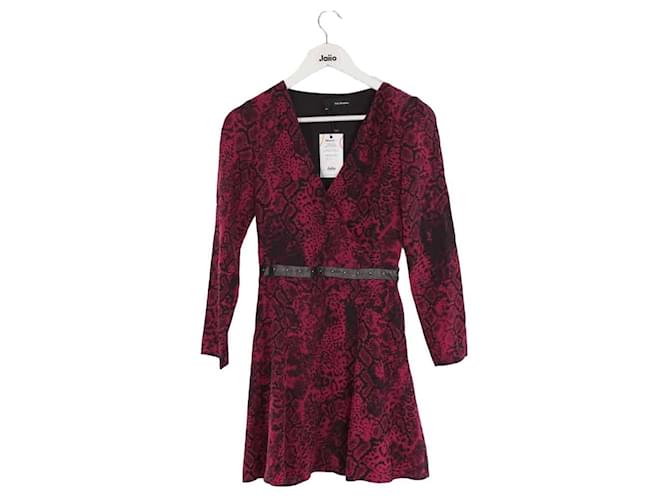 The Kooples Robe en soie Rouge  ref.1357261