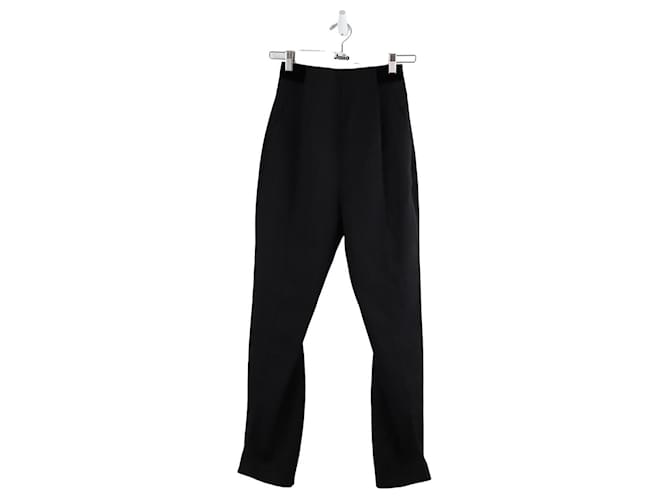 Balenciaga pantalones de lana zanahoria Negro  ref.1357270