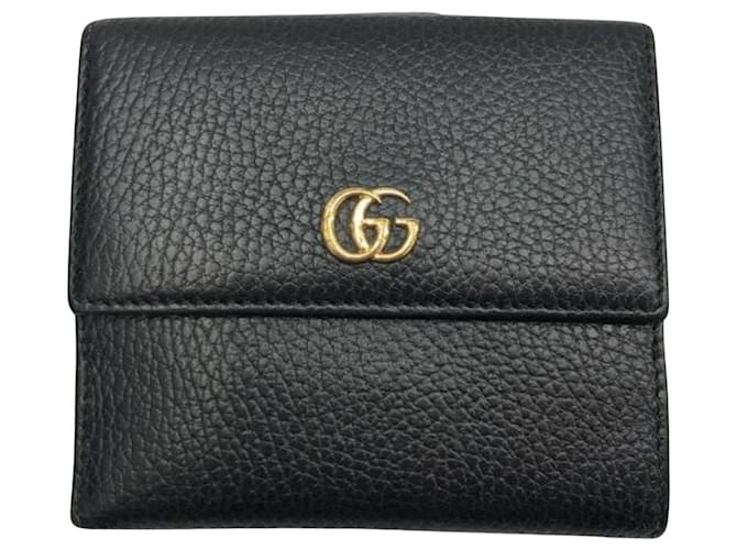 Gucci GG Marmont Schwarz Leder  ref.1357381