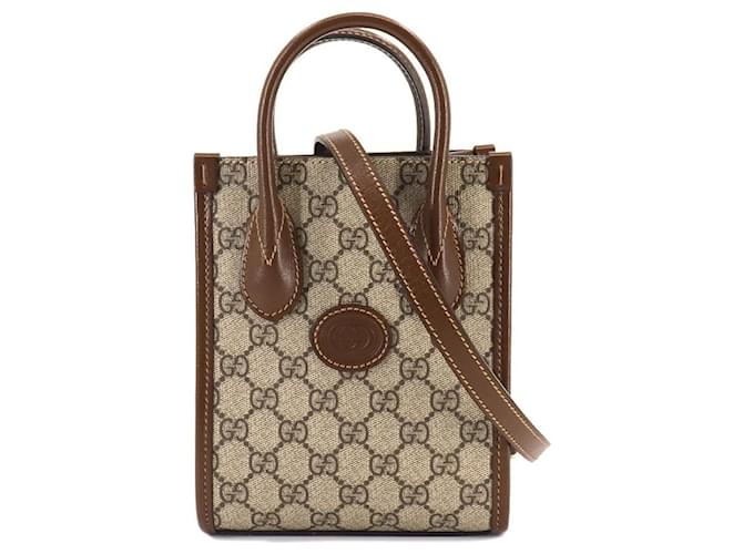 Gucci Suprême GG Toile Marron  ref.1357394