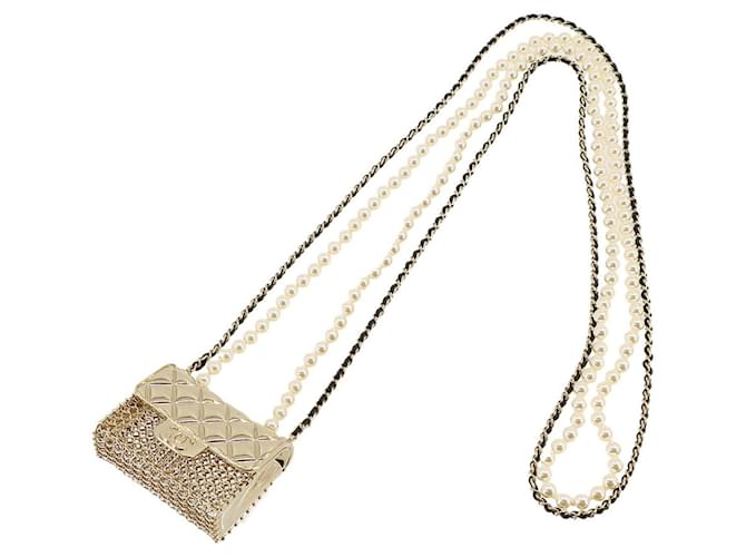 Chanel Matelassé Golden Pearl  ref.1357502