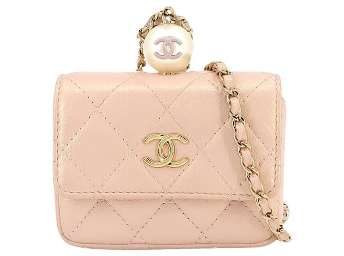 Chanel Matelassé Pink Leather  ref.1357506