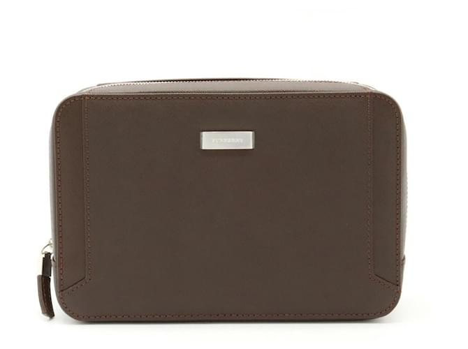 BURBERRY Braun Leder  ref.1357796