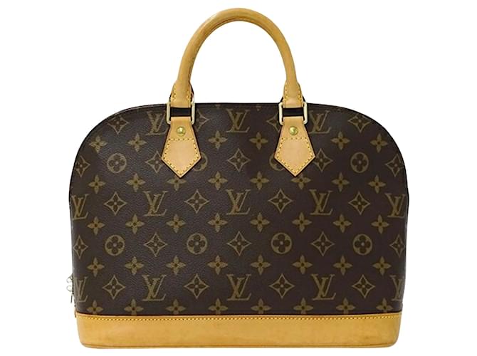 Louis Vuitton Alma Marrone Tela  ref.1357908