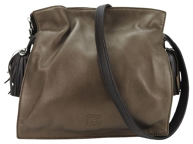 Loewe Flamenco Cuir Marron  ref.1358001