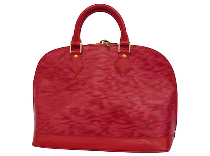Louis Vuitton Alma Cuir Rouge  ref.1358071