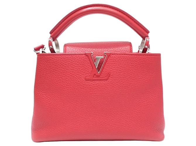 Louis Vuitton Capucines Red Leather  ref.1358221