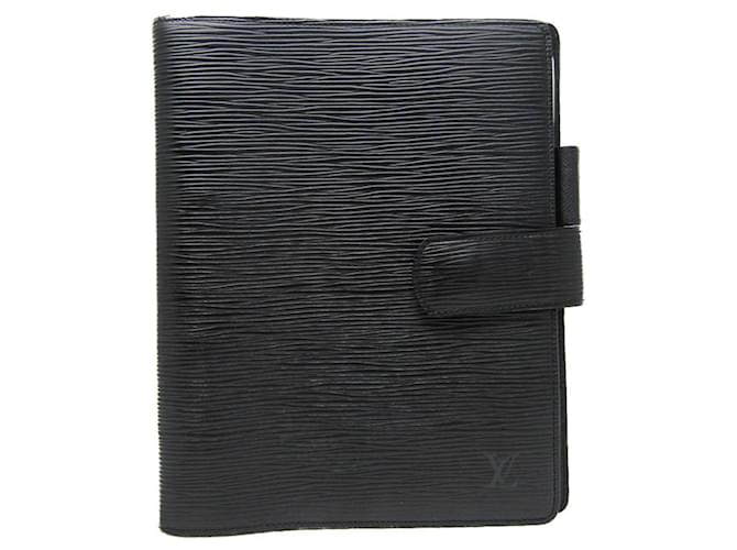 Louis Vuitton Agenda Black Leather  ref.1358447