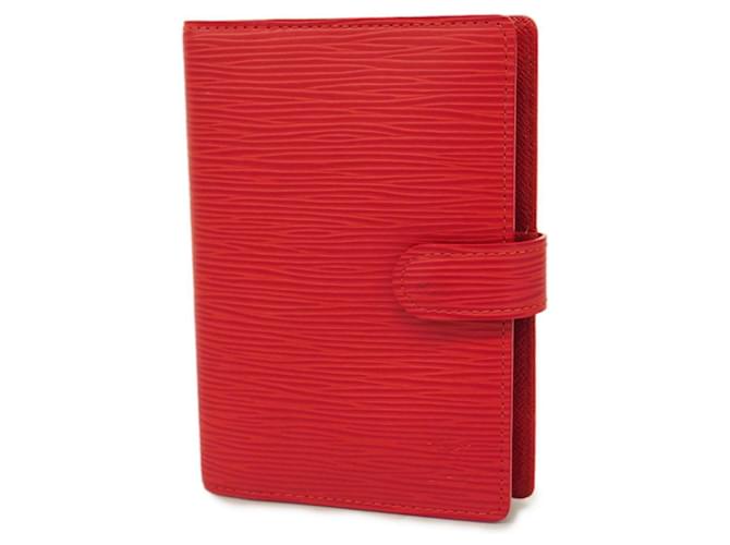 Louis Vuitton Agenda Cover Red Leather  ref.1358452
