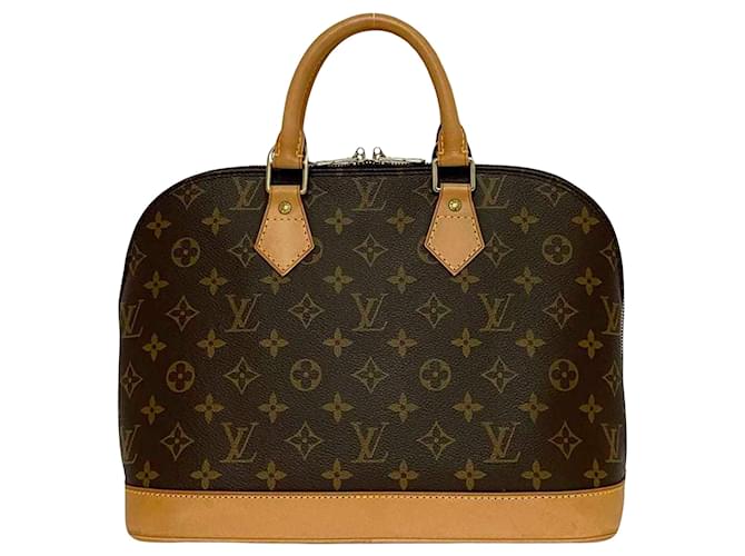 Louis Vuitton Alma Brown Cloth  ref.1358474