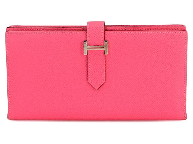 Hermès Béarn Pink Leather  ref.1358690