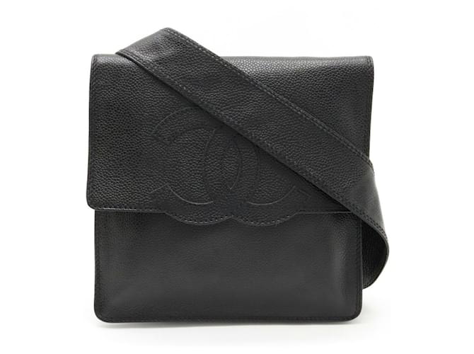 Chanel COCO Mark Black Leather  ref.1358887