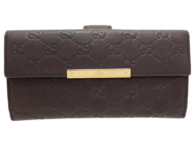 Gucci Icon Brown Leather  ref.1359107
