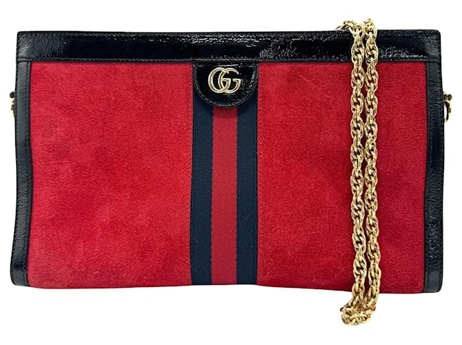 Gucci Ophidia Red Suede  ref.1359161