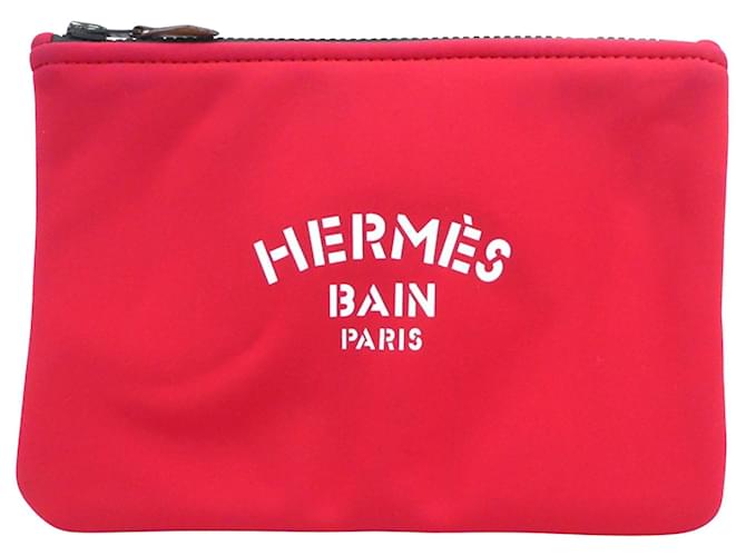 Hermès Neobain Red Polyamide  ref.1359219