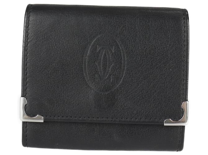 Cartier Must de Cartier Black Leather  ref.1359356