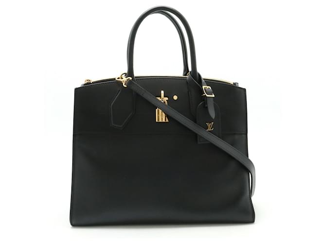 Louis Vuitton City Steamer Cuir Noir  ref.1359542