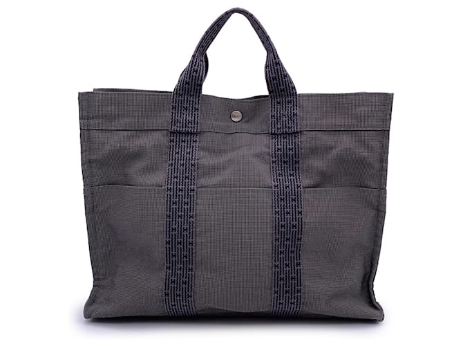 Hermès Hermes Tote Bag Herline Grey Cloth  ref.1359560