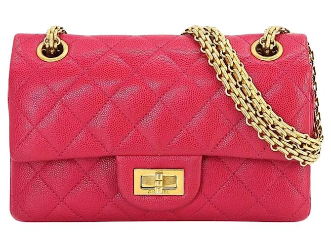 Chanel 2,55 Pink Leather  ref.1359624