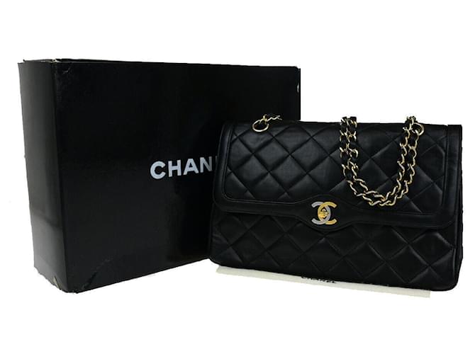 Classique Chanel Timeless Cuir Noir  ref.1359648