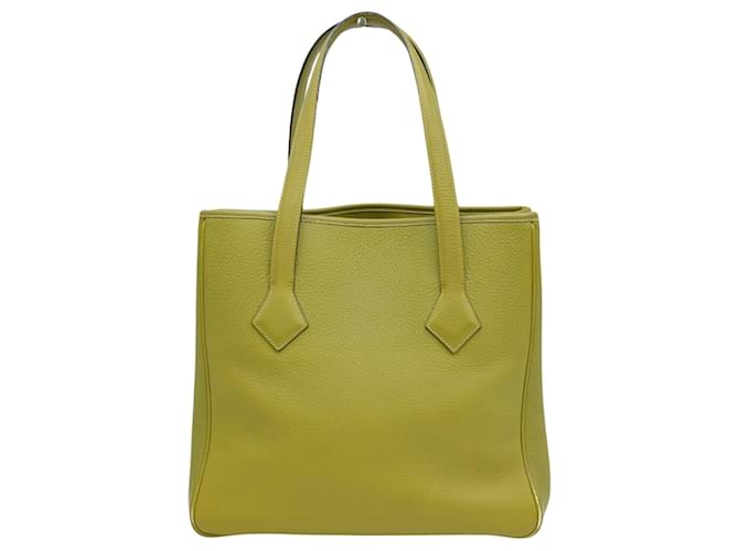 Hermès Victoria Green Leather  ref.1359725